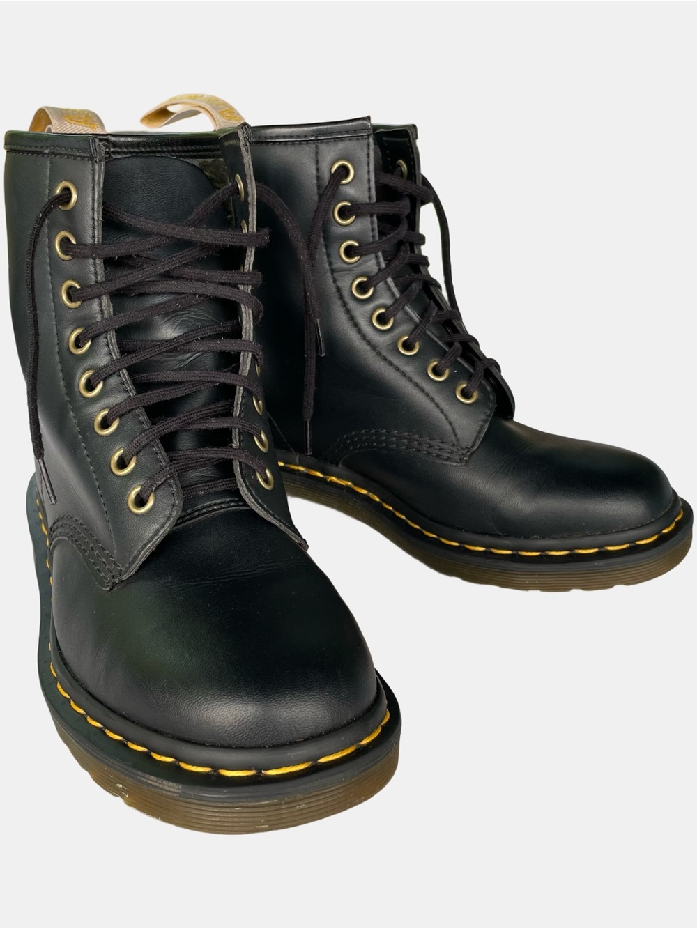 Dr Martens Vegan 1460 Boots Black US Womens 8 Mens 7 Medium Width EU 39